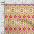 thumbnail image 1 of oneOone Silk Tabby Fabric Geometric Ikat Decor Fabric Printed BTY 42 Inch Wide, 1 of 4