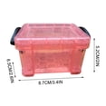 thumbnail image 3 of Yhmxh Closet Organizers and Storage Candy Color Mini Storage Box Transparent Storage Box 0.14 Liters Small Glove Box Cute Lock Jewelry Box Mini Storage, 3 of 5