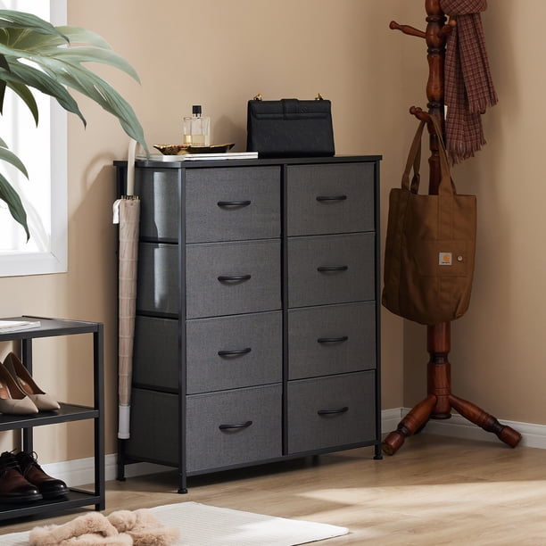 EDX 8 Drawers Dresser for Bedroom, Fabric Storage Organizer Tower