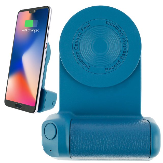 MesaSe Magnetic Camera Handle Bluetooth Bracket Non-slip Anti-shake Wireless Charging Stand Portable Compatible with iOS Android Phone Photo Video
