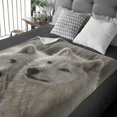 thumbnail image 1 of Dawhud Direct Sunlit Soulmates Wolves 50""x60"" Fleece Blanket, 1 of 5
