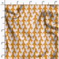 thumbnail image 2 of Soimoi Orange Poly Georgette Fabric Hen Bird Print Fabric by the Yard 52 Inch Wide, 2 of 6