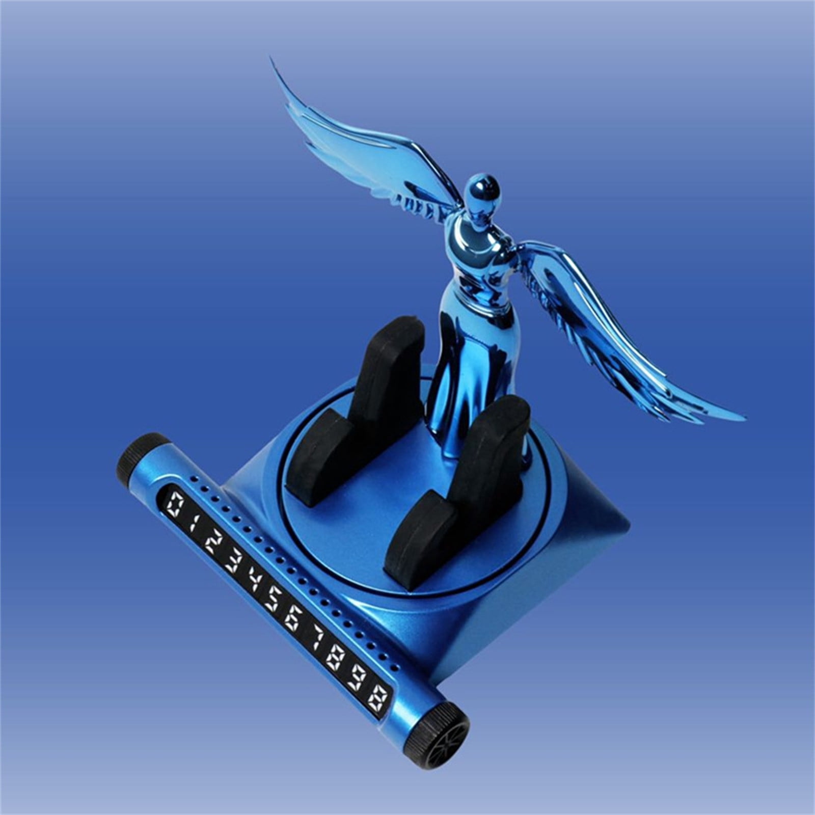 EGNMCR Angel Car Phone 360 Rotation Number Plate Cellphone Stand Built In Aromatherapy Mount Bracket For 13 Mobile phone holder