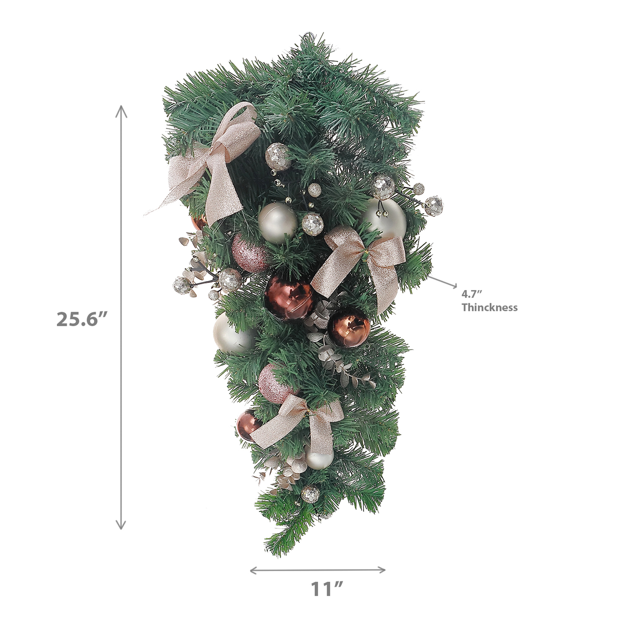 Bows And Balls Pine Teardrop