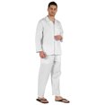 thumbnail image 2 of Inkmeso Men's Cotton PJs Solid Sleepwear Lounge Wear Top & Bottom Pajama Set, 2 of 7