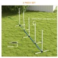 thumbnail image 4 of PawHut 2PCs Dog Agility Equipment Set with Weave Poles, White, 4 of 10