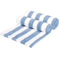 thumbnail image 3 of Cabana Serviette de Plage à Rayures - Lot de 2, Bleu Ciel, 3 of 8