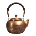 thumbnail image 1 of veasfak Copper Teapot Anti Scalding Handle Hot Water Kettle for Tea Household Coffee Tree Pattern, 1 of 9