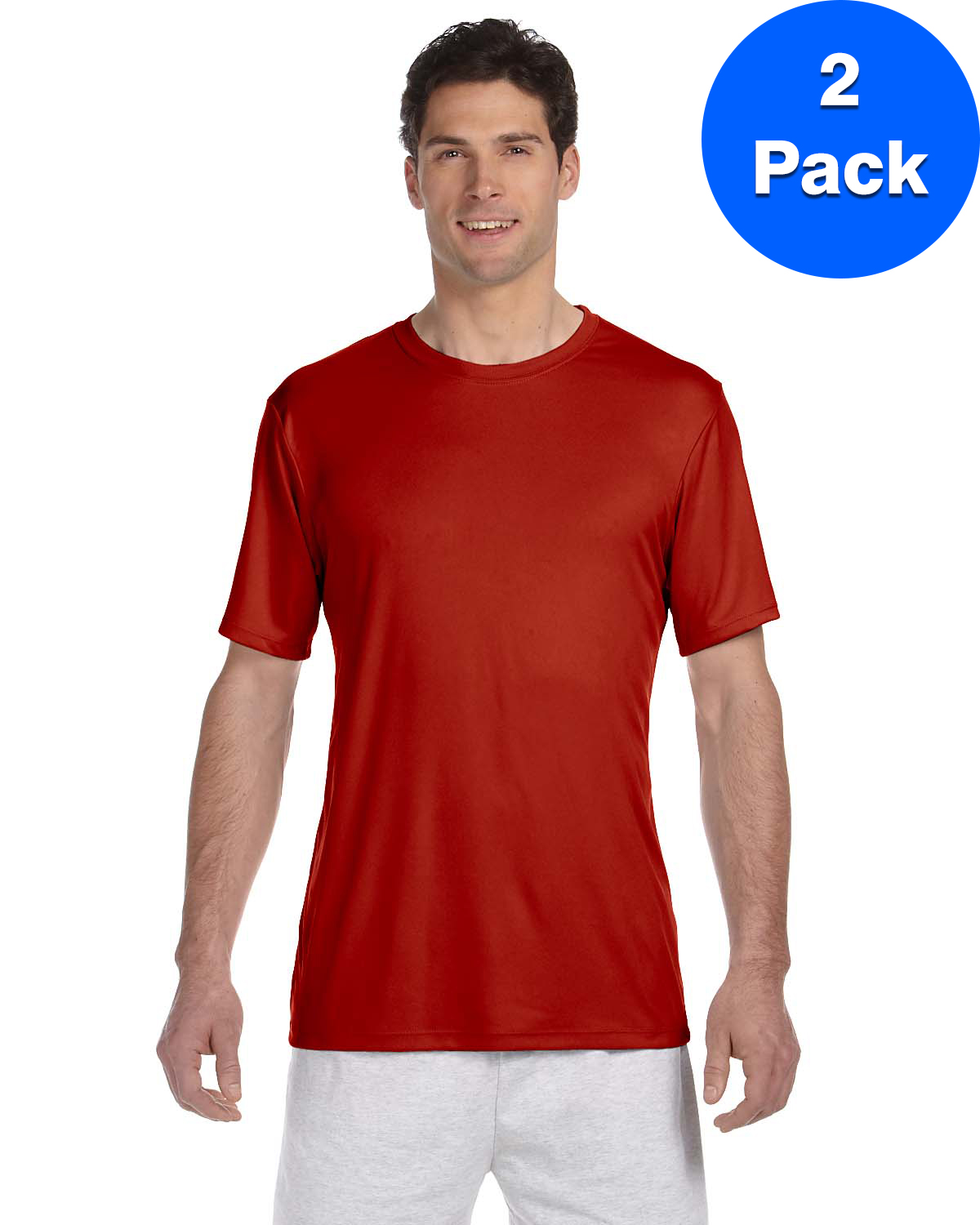 Hanes T-Shirt Homme Cool DRI avec FreshIQ - 4820 (Lot de 2)