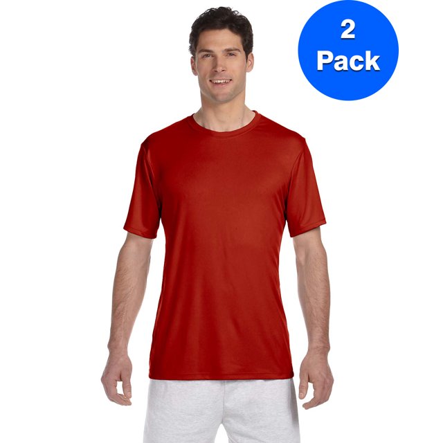 Hanes T-Shirt Homme Cool DRI avec FreshIQ - 4820 (Lot de 2)