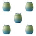 thumbnail image 1 of Transemion Portable Moisture-proof Ceramic Tea Jar Large Capacity And Cute Sturdy And Durable Ceramics Cat Form Ceramic Tea Jars blue-green 150ml 5Set, 1 of 6