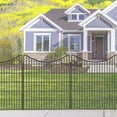 thumbnail image 2 of 1 Package [Premium Project] Metal Outdoor Fence 10 Pieces Without Door, Inner Arc Design, 10 Mesh Pieces + 10 Round Head Ground Plugs + 1 6-Point Wooden Hammer, 2 of 8