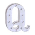 thumbnail image 1 of TopLLC Alphabet LED Letter Lights Light Up White Plastic Letters Standing Hanging A-M & on Clearance, 1 of 3