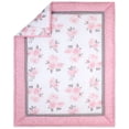 thumbnail image 5 of The Peanutshell Pink Floral Crib Bedding Set for Baby Girls, 3 Piece Nursery Set, Pink, 5 of 5