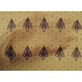 thumbnail image 4 of oneOone Cotton Poplin Dark Mustard Fabric Tree & Geometric Block Dress Material Fabric Print Fabric By The Yard 42 Inch Wide, 4 of 4