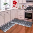 thumbnail image 4 of Hearth & Gear Kitchen Carpet (2 ) S Kitchen Carpet Washable Cushion Comfortable Kitchen Carpet Set Light Rug for Bedroom Extra Large Throw Classroom Rug Carpet Rug for Bedroom Knit Blanket with Pom, 4 of 6