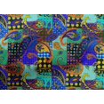 thumbnail image 5 of oneOone Tissu Popeline de Coton Vert Mer Patchwork Paisley Matériel de Robe Tissu Imprimé Tissu au Mètre 56 Pouces de Large, 5 of 5