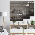 thumbnail image 5 of Design Art - Ligne d'Horizon de Chicago la Nuit Noir et Blanc, 5 of 5
