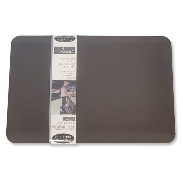 Accent - Anti Fatigue Mat, Mildew Resistant, 30" x 20", Brown