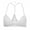 White, variant on PUIYRBS New Women Plus Size Vest Crop Wire Free Bra Lingerie Sexy V-Neck Underwear S-3XL