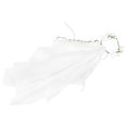 thumbnail image 2 of MasteelfCA Bride Flower Decor Veil Handmade Rattan Garland Veil for Bride Woman Lady (White), 2 of 7