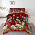 thumbnail image 1 of YST Religious Holy Night Bedding Nativity Scene Comforter Set, Christmas Bedding Comforter Sets For Christian Winter Holiday Duvet Insert Black And Red Buffalo Grid Check Quilt Full Size, 1 of 1
