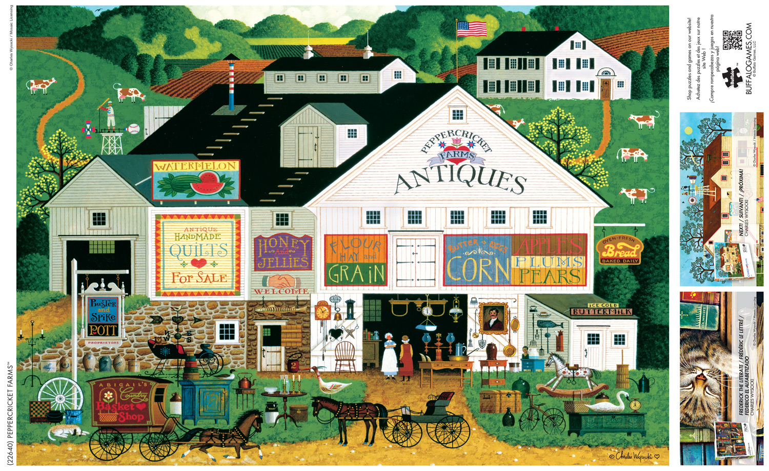 Buffalo Games Peppercricket Farms Puzzle de 300 pièces imbriqué pour adultes de 14 à 99 ans