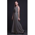 thumbnail image 2 of Bimba Check Women Long Tank MaxiDress Round Neck Printed Party Gown-X-Large, 2 of 5