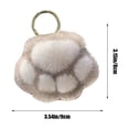 thumbnail image 4 of Yhmxh Colorful Plush Keychain-Cute Stuff Pendant Paw Pad Keyring Keychain Gift for Handbag,Purse,Backpack,Car Keys, 4 of 7