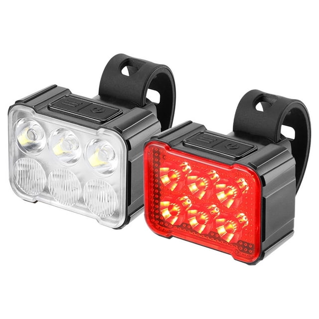 Boovnll Outdoor Lights, Bicycle Headlight Taillight Fast Charging Night Riding Flashing Front and Tail Light Set, Led Lights