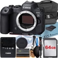 thumbnail image 1 of Canon EOS R6 Mark II Mirrorless Camera (Body) with 4K Video + 64GB Memory Card + Case + ZeeTech Accessory Bundle, 1 of 8