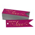 thumbnail image 1 of Inkdotpot Made With Love Text Bottle Tag Real Gold Foil Favor Hang Tags Pack Of 100, 1 of 6