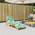 thumbnail image 1 of vidaXL Sun Lounger Cushion Leaf Pattern Oxford Fabric, 1 of 9