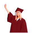 thumbnail image 1 of 2025 UniBachelor Graduation Plus Size Coat for Women Gown Set College & 4X Winter Coat for Women Plus Size High School Robe with 3X Winter Coat for Women Plus Size Cap &, 1 of 8