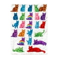 thumbnail image 3 of Cozy Flannel Cat Pattern Decorative Throw Blanket for Sofa Bed and Home Warmth Comfort, 3 of 7