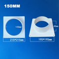 thumbnail image 4 of Bgsha Air Vent Duct Connector Flange Straight Ventilation Pipe Plastic Ducting Tools, 4 of 9