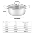 thumbnail image 4 of Ensemble de 10 Pcs de Casseroles en Acier Inoxydable Casseroles Casserole Ensemble de Casseroles Casserole Ensemble de Couvercles de Casseroles DHL, 4 of 5
