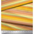 thumbnail image 2 of Soimoi Modal Satin Fabric Stripe,Heart & Dot Texture Printed Craft Fabric by The Yard 42 Inch Wide, 2 of 3