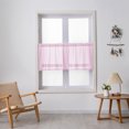 thumbnail image 2 of Innerwin Rideaux de Cuisine Déco Demi-Fenêtre Poche pour Tringle Simple Cantonnière Courte Semi-Transparente Moderne Couleur Unie Traitement de Luxe Rose L:51 Pieds' x H:16 Pieds', 2 of 5