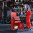 thumbnail image 2 of Costway 5-Drawer Rolling Tool Chest Cabinet Metal Tool Storage Box Lockable with Wheels Red, 2 of 10