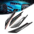 thumbnail image 2 of 4Pcs Carbon Fiber Car Bumper Fin Canard Splitter Diffuser Spoiler Air knife, 2 of 5