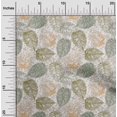 thumbnail image 2 of oneOone Velvet Olive Green Fabric Leaves Craft Projects Decor Fabric Printed By The Yard 58 Inch Wide, 2 of 5