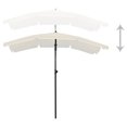 thumbnail image 2 of vidaXL Parasol de Jardin avec Mât 200x130 cm Sable, 2 of 4