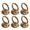 thumbnail image 4 of 6pcs Golden Cabinet Ring Pulls Furniture Drawer Pulls Minimalist Cabinet Ring, 4 of 6