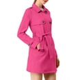 thumbnail image 4 of INSPIRE CHIC Manteau Trench à Revers Crantés à Double Boutonnage pour Femme, 4 of 7