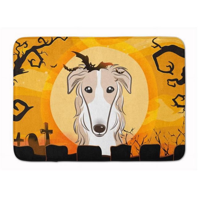 Carolines Treasures BB1786RUG Halloween Borzoi Machine Washable Memory Foam Mat