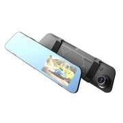 Kieccall 4.5 Inch Rearview Mirror Dash Cam - 1080P Front/Rear Dual Lens with Reverse Image, Intelligent Stable Core for Vehicles