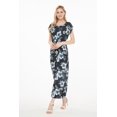 thumbnail image 5 of Robe Longue Simple Hawaïenne pour Femme à Manches Cap Luau 2TG Midnight Bloom, 5 of 5