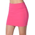 thumbnail image 1 of TheMoogan Women's Basic Stretch Cotton High Waist Double Layer Tube Mini Skirt, 1 of 7