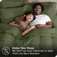 thumbnail image 3 of Bare Home 7-Piece Bed-in-a-Bag - Full, Green with Green Sheet Set, 3 of 7